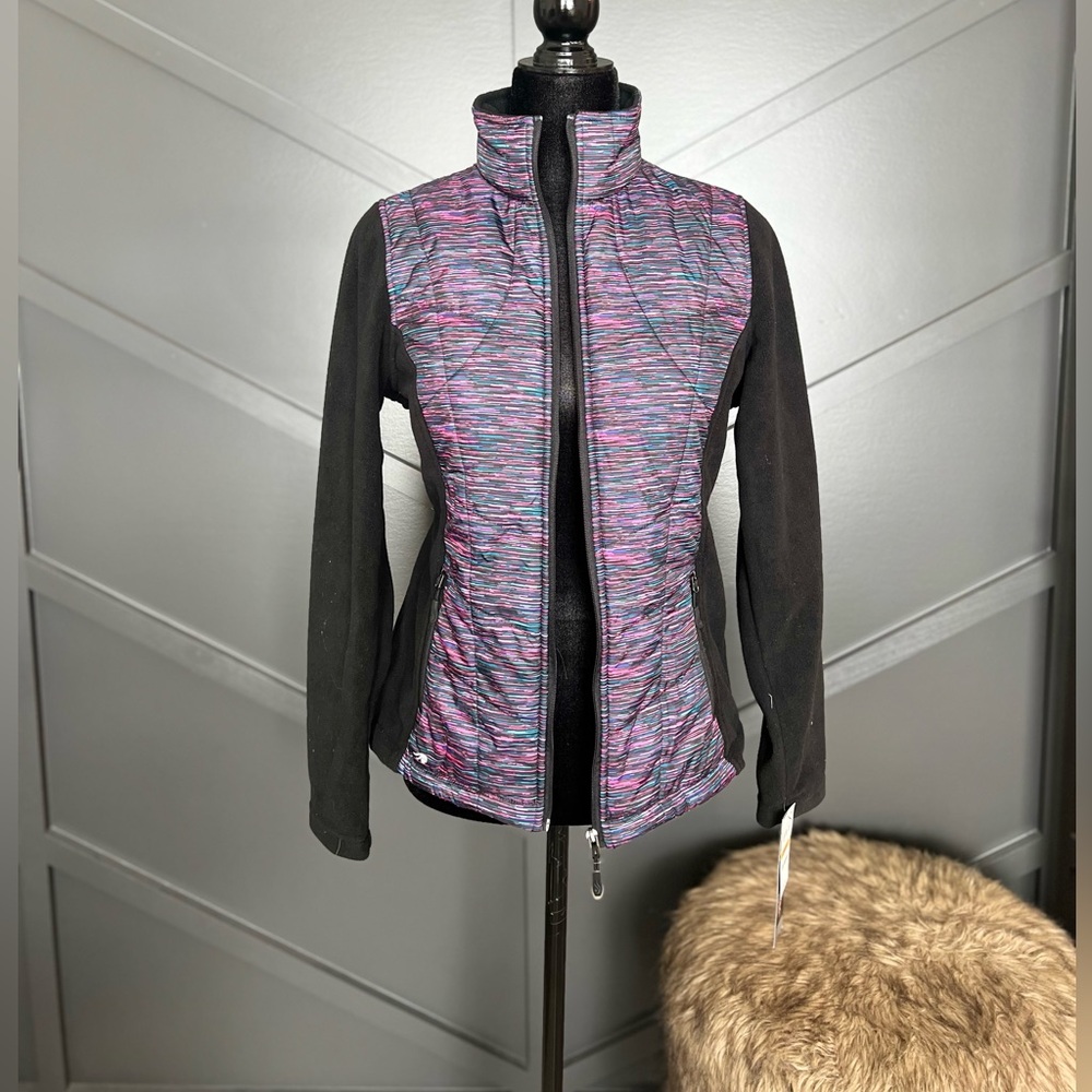 Multi Colored Fleece Active Jacket - image 3